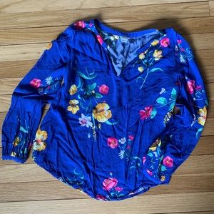 floral pullover blouse
